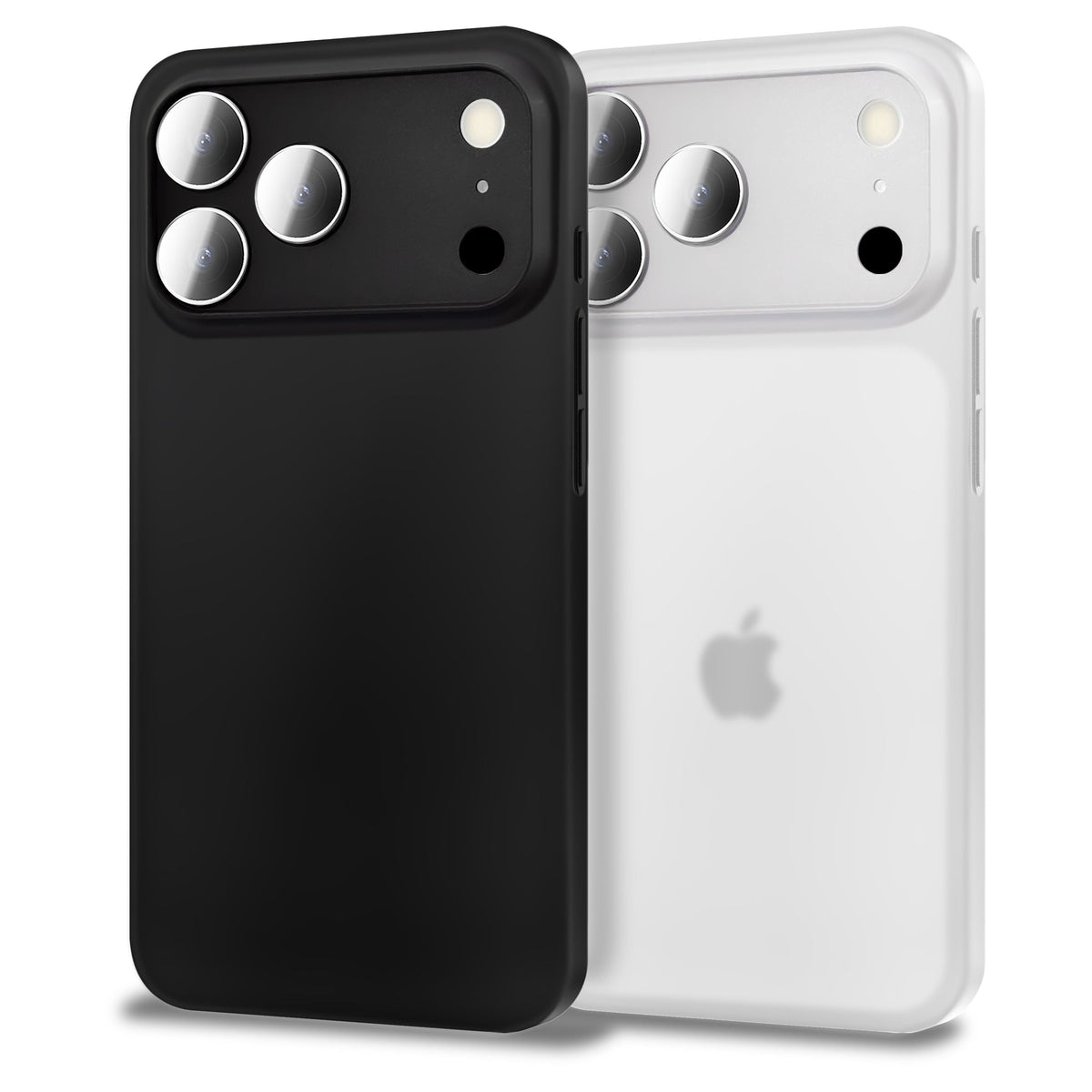 NALIA Ultra Slim Hardcase für iPhone 17 Pro Max – Matt & 0.3mm Dünn – PHANTOM (Dünnes Cover & Kamera-Vollschutz) – Marke aus Berlin