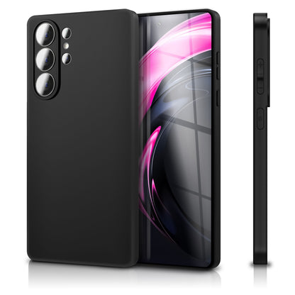 NALIA Matte Silikonhülle für Samsung Galaxy S26 Ultra – Slim, Schwarz & Rutschfest – STRIDER (Soft Case, Kameraschutz & Stoßfest) – Marke aus Berlin