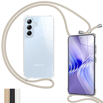 NALIA Handykette für Samsung Galaxy S26 – Transparentes Hybrid-Case & Band – HANGIT PRO (Anti-Gelb Rückseite & Verstellbar) – Marke aus Berlin