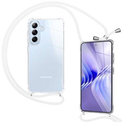 NALIA Handykette für Samsung Galaxy S26 – Transparentes Hybrid-Case & Band – HANGIT PRO (Anti-Gelb Rückseite & Verstellbar) – Marke aus Berlin