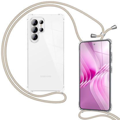NALIA Handykette für Samsung Galaxy S26 Ultra – Transparentes Hybrid-Case & Band – HANGIT PRO (Anti-Gelb Rückseite & Verstellbar) – Marke aus Berlin
