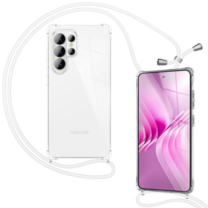 NALIA Handykette für Samsung Galaxy S26 Ultra – Transparentes Hybrid-Case & Band – HANGIT PRO (Anti-Gelb Rückseite & Verstellbar) – Marke aus Berlin