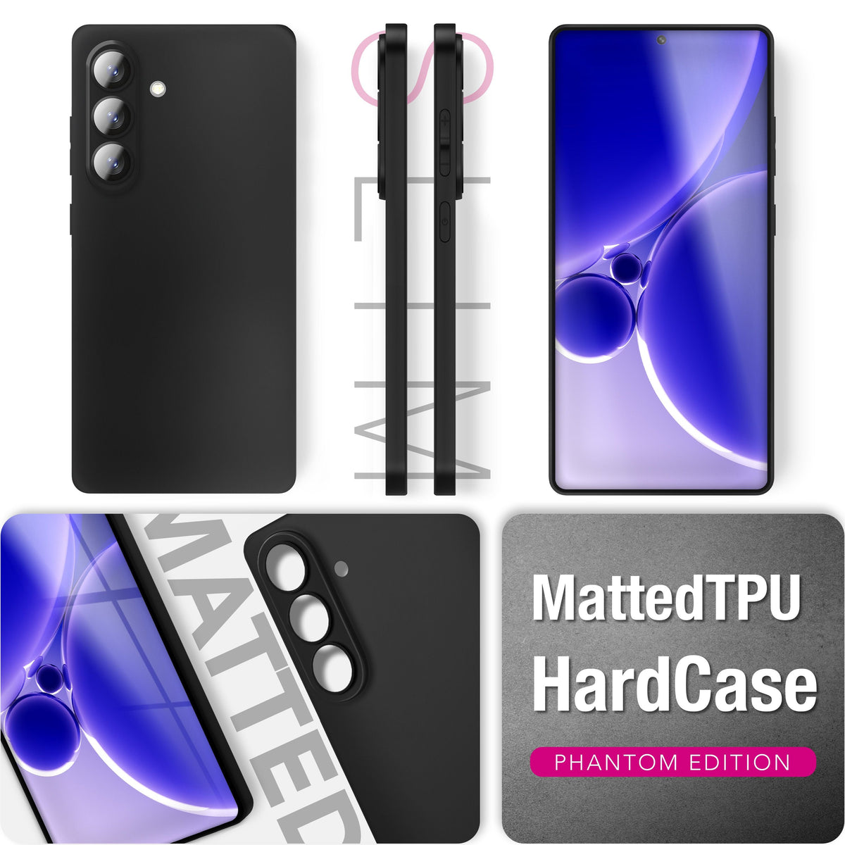 NALIA Ultra Slim Hardcase für Samsung Galaxy S26 – Matt & 0.3mm Dünn – PHANTOM (Dünnes Cover & Kamera-Vollschutz) – Marke aus Berlin