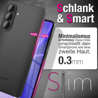 NALIA Ultra Slim Hardcase für Samsung Galaxy S26 – Matt & 0.3mm Dünn – PHANTOM (Dünnes Cover & Kamera-Vollschutz) – Marke aus Berlin