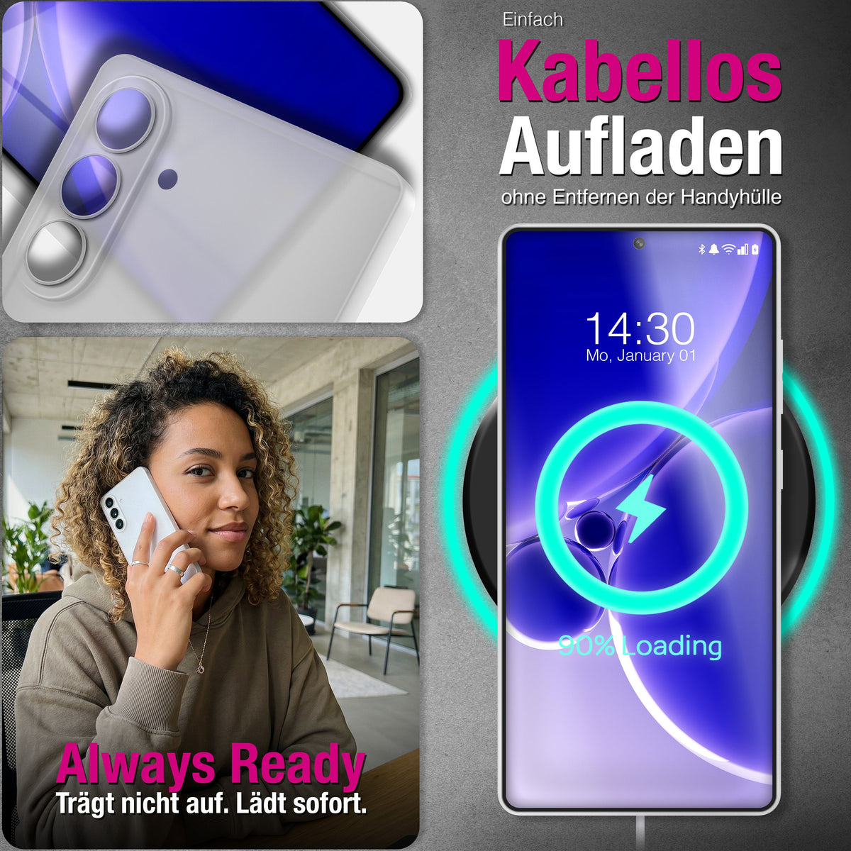 NALIA Ultra Slim Hardcase für Samsung Galaxy S26 – Matt & 0.3mm Dünn – PHANTOM (Dünnes Cover & Kamera-Vollschutz) – Marke aus Berlin