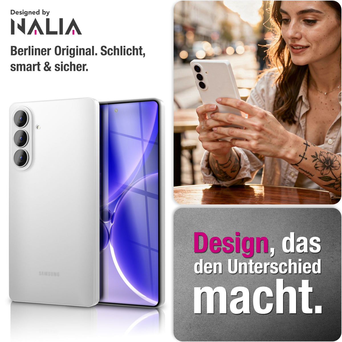 NALIA Ultra Slim Hardcase für Samsung Galaxy S26 – Matt & 0.3mm Dünn – PHANTOM (Dünnes Cover & Kamera-Vollschutz) – Marke aus Berlin
