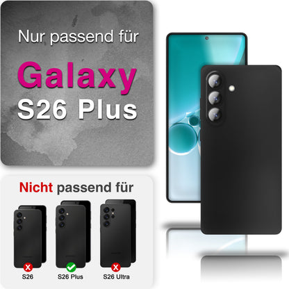 NALIA Ultra Slim Hardcase für Samsung Galaxy S26 Plus – Matt & 0.3mm Dünn – PHANTOM (Dünnes Cover & Kamera-Vollschutz) – Marke aus Berlin