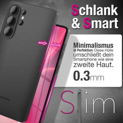 NALIA Ultra Slim Hardcase für Samsung Galaxy S26 Ultra – Matt & 0.3mm Dünn – PHANTOM (Dünnes Cover & Kamera-Vollschutz) – Marke aus Berlin