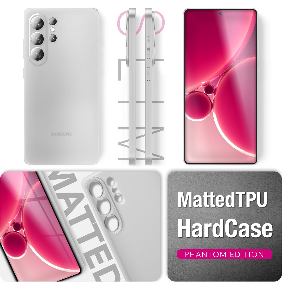 NALIA Ultra Slim Hardcase für Samsung Galaxy S26 Ultra – Matt & 0.3mm Dünn – PHANTOM (Dünnes Cover & Kamera-Vollschutz) – Marke aus Berlin
