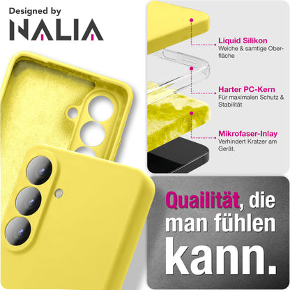 NALIA Silikonhülle für Samsung Galaxy S26 – Kameraschutz & Innenfutter – PHOENIX (Soft-Touch Case) – Marke aus Berlin