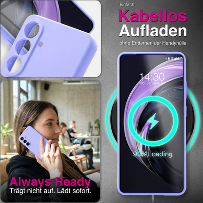 NALIA Silikonhülle für Samsung Galaxy S26 – Kameraschutz & Innenfutter – PHOENIX (Soft-Touch Case) – Marke aus Berlin