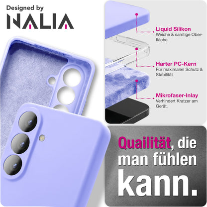 NALIA Silikonhülle für Samsung Galaxy S26 – Kameraschutz & Innenfutter – PHOENIX (Soft-Touch Case) – Marke aus Berlin