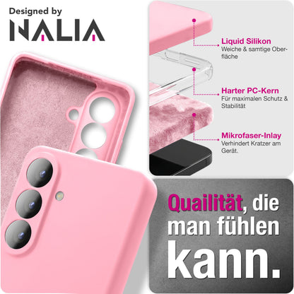 NALIA Silikonhülle für Samsung Galaxy S26 – Kameraschutz & Innenfutter – PHOENIX (Soft-Touch Case) – Marke aus Berlin