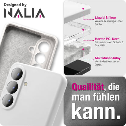 NALIA Silikonhülle für Samsung Galaxy S26 – Kameraschutz & Innenfutter – PHOENIX (Soft-Touch Case) – Marke aus Berlin