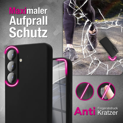 NALIA Silikonhülle für Samsung Galaxy S26 – Kameraschutz & Innenfutter – PHOENIX (Soft-Touch Case) – Marke aus Berlin