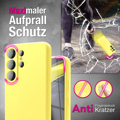 NALIA Silikonhülle für Samsung Galaxy S26 Ultra – Kameraschutz & Innenfutter – PHOENIX (Soft-Touch Case) – Marke aus Berlin