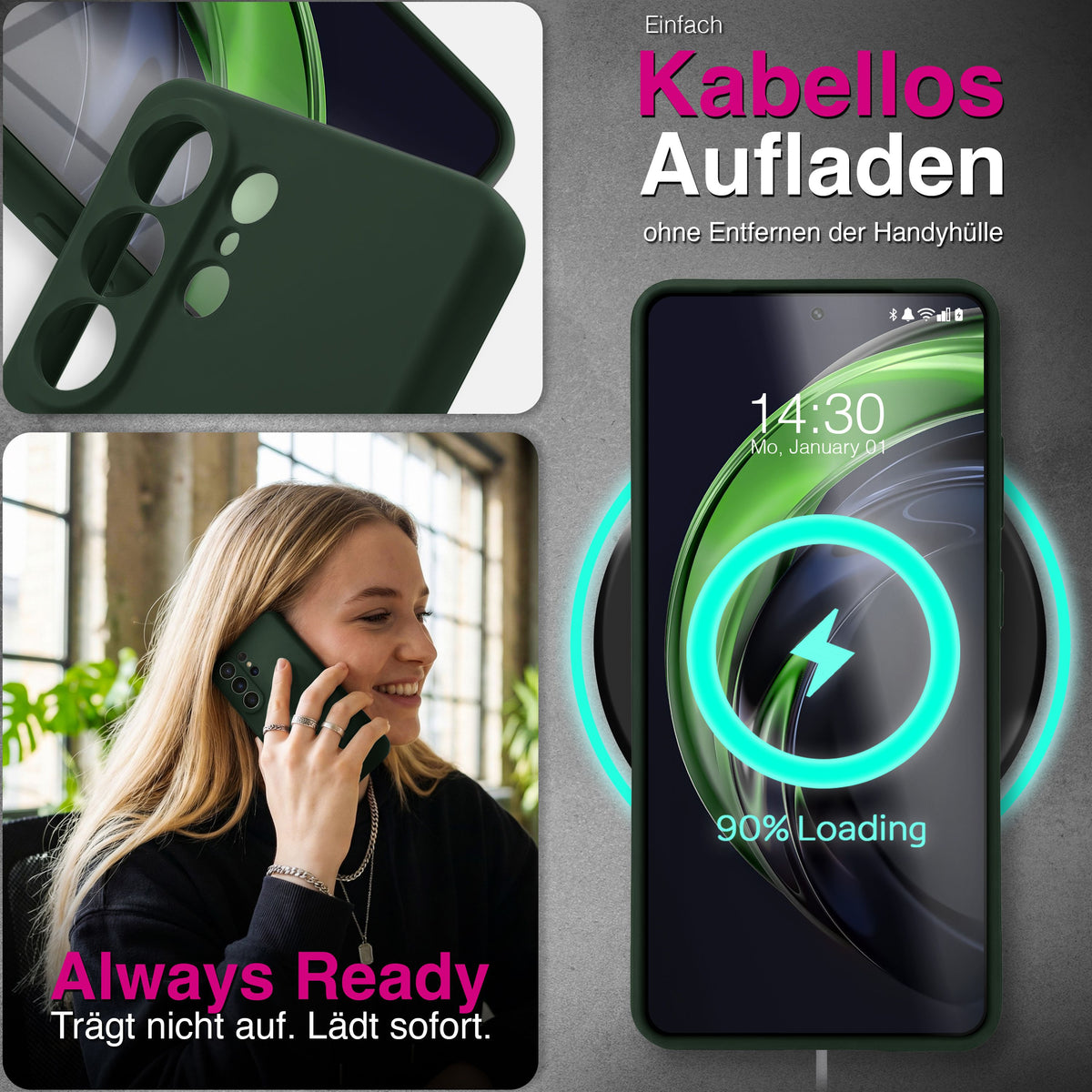 NALIA Silikonhülle für Samsung Galaxy S26 Ultra – Kameraschutz & Innenfutter – PHOENIX (Soft-Touch Case) – Marke aus Berlin