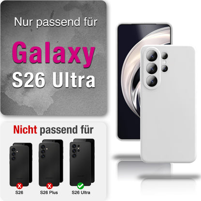 NALIA Silikonhülle für Samsung Galaxy S26 Ultra – Kameraschutz & Innenfutter – PHOENIX (Soft-Touch Case) – Marke aus Berlin