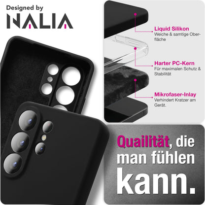 NALIA Silikonhülle für Samsung Galaxy S26 Ultra – Kameraschutz & Innenfutter – PHOENIX (Soft-Touch Case) – Marke aus Berlin