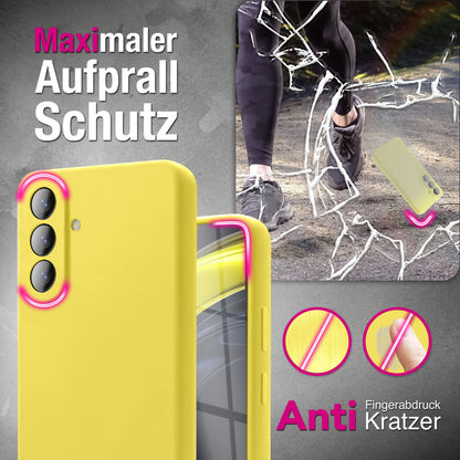 NALIA Silikonhülle für Samsung Galaxy A57 – Kameraschutz & Innenfutter – PHOENIX (Soft-Touch Case) – Marke aus Berlin