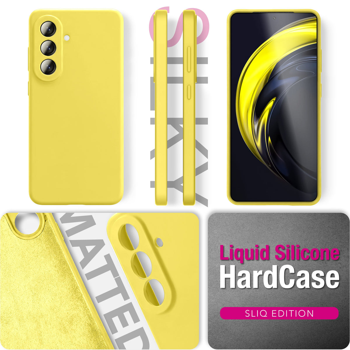 NALIA Silikonhülle für Samsung Galaxy A57 – Kameraschutz & Innenfutter – PHOENIX (Soft-Touch Case) – Marke aus Berlin