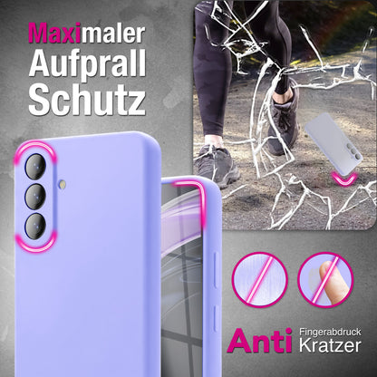 NALIA Silikonhülle für Samsung Galaxy A57 – Kameraschutz & Innenfutter – PHOENIX (Soft-Touch Case) – Marke aus Berlin