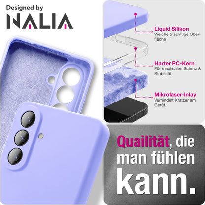 NALIA Silikonhülle für Samsung Galaxy A57 – Kameraschutz & Innenfutter – PHOENIX (Soft-Touch Case) – Marke aus Berlin
