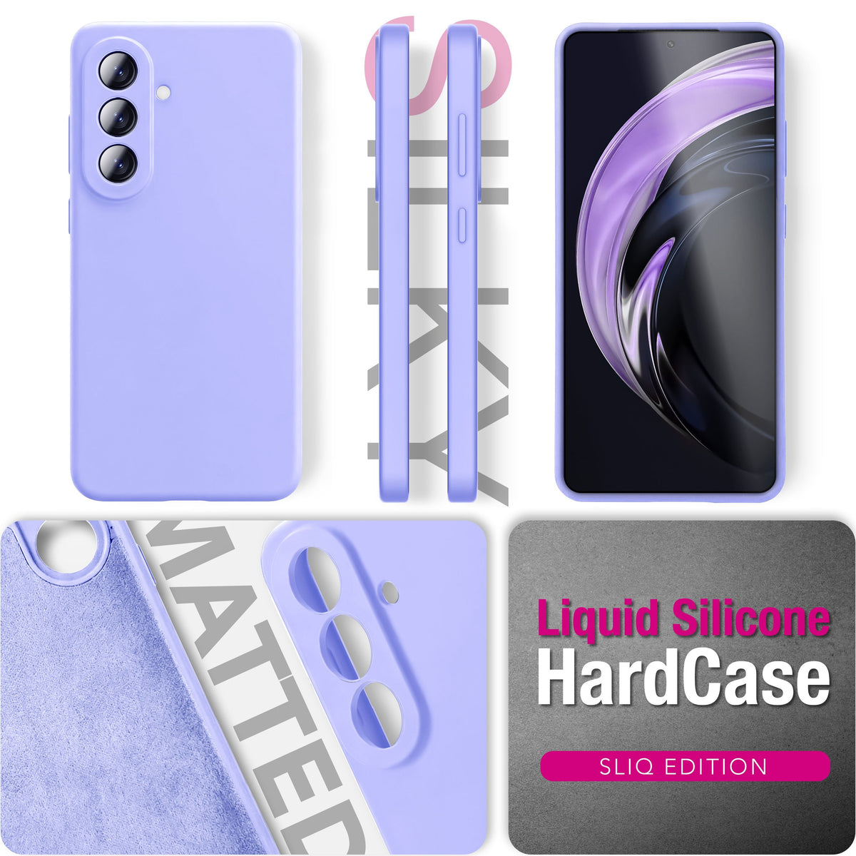 NALIA Silikonhülle für Samsung Galaxy A57 – Kameraschutz & Innenfutter – PHOENIX (Soft-Touch Case) – Marke aus Berlin