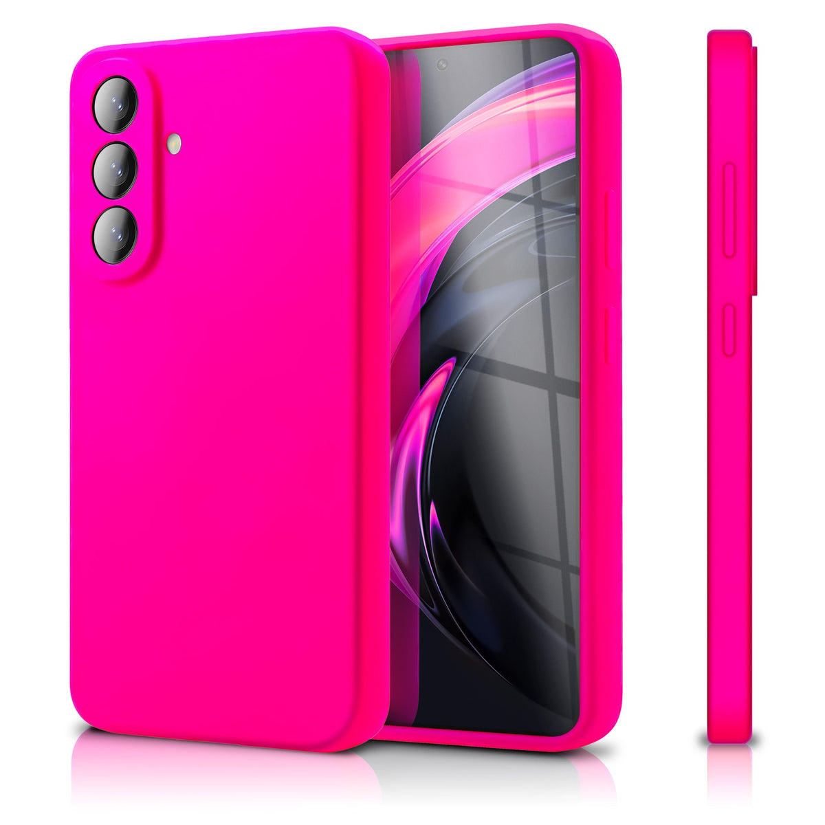 NALIA Silikonhülle für Samsung Galaxy A57 – Kameraschutz & Innenfutter – PHOENIX (Soft-Touch Case) – Marke aus Berlin