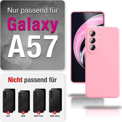 NALIA Silikonhülle für Samsung Galaxy A57 – Kameraschutz & Innenfutter – PHOENIX (Soft-Touch Case) – Marke aus Berlin