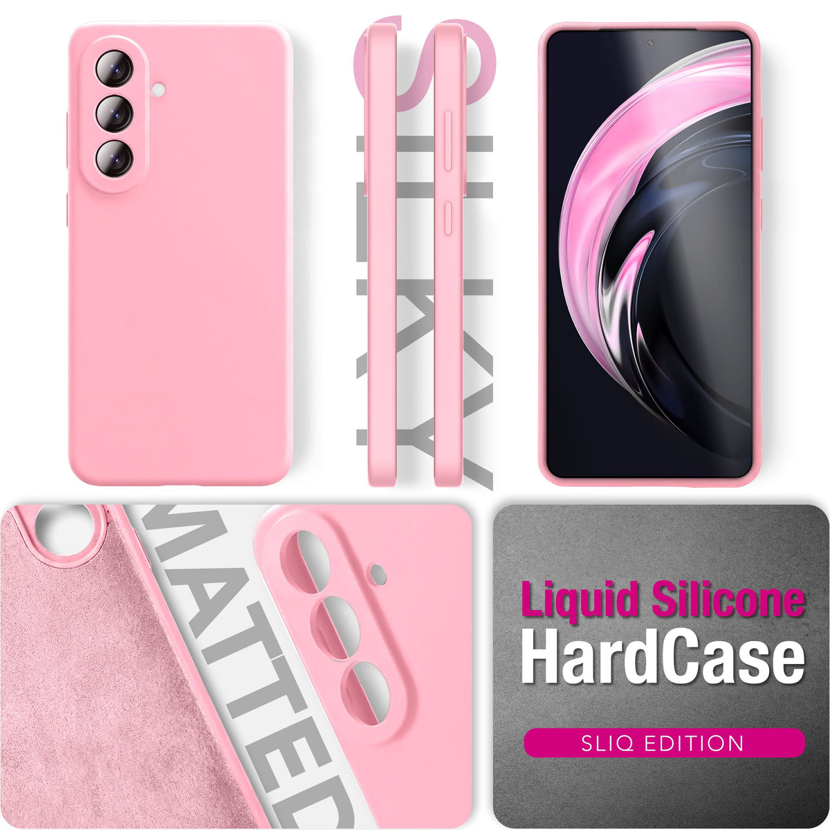NALIA Silikonhülle für Samsung Galaxy A57 – Kameraschutz & Innenfutter – PHOENIX (Soft-Touch Case) – Marke aus Berlin