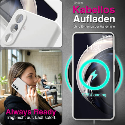NALIA Silikonhülle für Samsung Galaxy A57 – Kameraschutz & Innenfutter – PHOENIX (Soft-Touch Case) – Marke aus Berlin