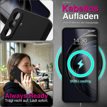 NALIA Silikonhülle für Samsung Galaxy A57 – Kameraschutz & Innenfutter – PHOENIX (Soft-Touch Case) – Marke aus Berlin