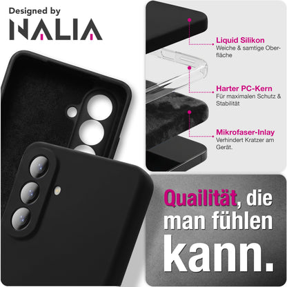 NALIA Silikonhülle für Samsung Galaxy A57 – Kameraschutz & Innenfutter – PHOENIX (Soft-Touch Case) – Marke aus Berlin