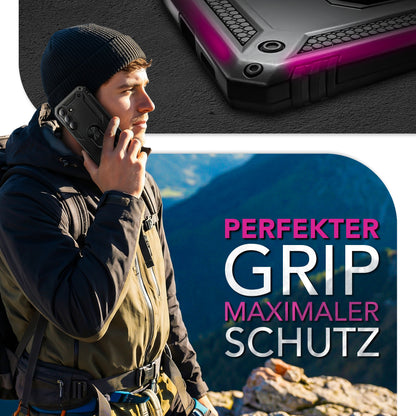 NALIA Panzerhülle für Samsung Galaxy S26 – Ring-Ständer 360° & Magnet-Halterung Kompatibel – RINGDEFEND (Stoßfestes Outdoor Case) – Marke aus Berlin
