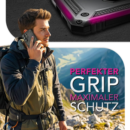 NALIA Panzerhülle für Samsung Galaxy S26 Ultra – Ring-Ständer 360° & Magnet-Halterung Kompatibel – RINGDEFEND (Stoßfestes Outdoor Case) – Marke aus Berlin