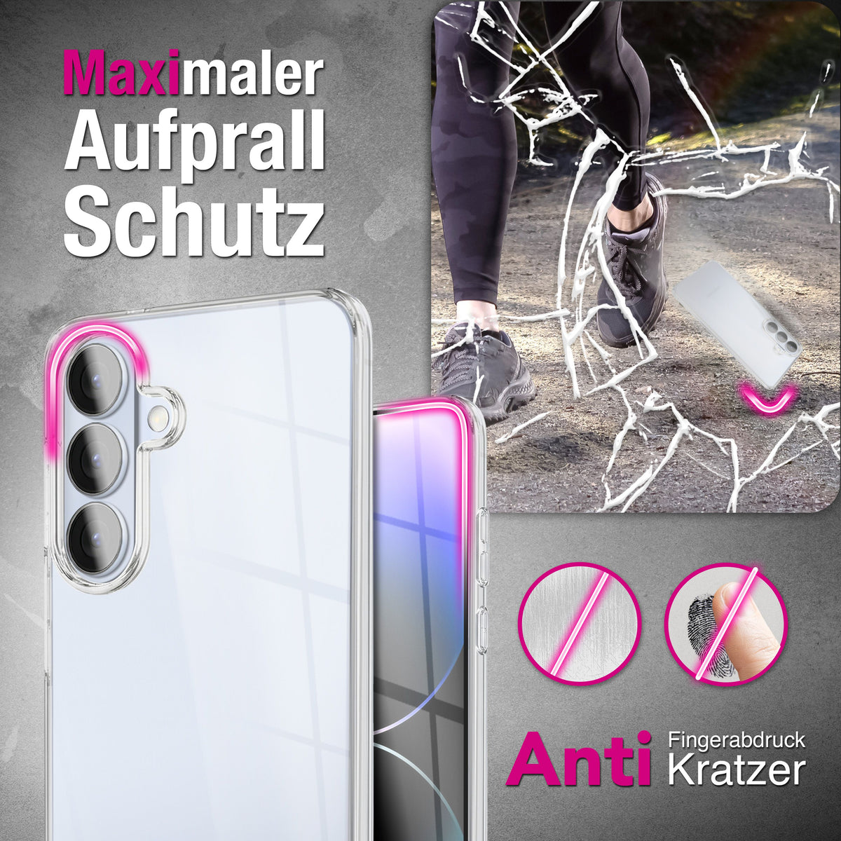 NALIA 360° Hülle für Samsung Galaxy S26 – Vorne & Hinten Schutz – 360GUARD (Full-Body Case) – Marke aus Berlin
