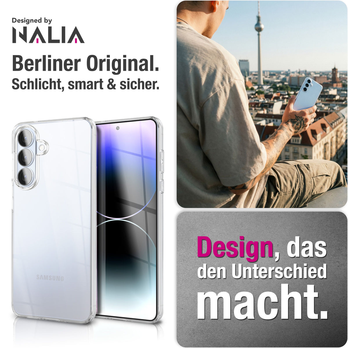 NALIA 360° Hülle für Samsung Galaxy S26 – Vorne & Hinten Schutz – 360GUARD (Full-Body Case) – Marke aus Berlin