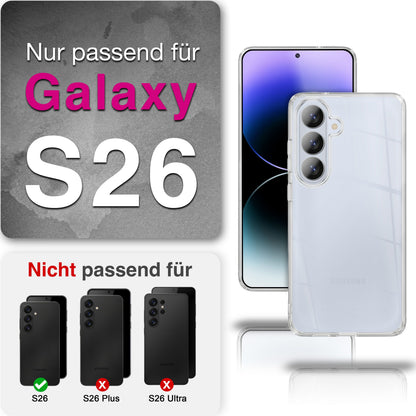 NALIA 360° Hülle für Samsung Galaxy S26 – Vorne & Hinten Schutz – 360GUARD (Full-Body Case) – Marke aus Berlin