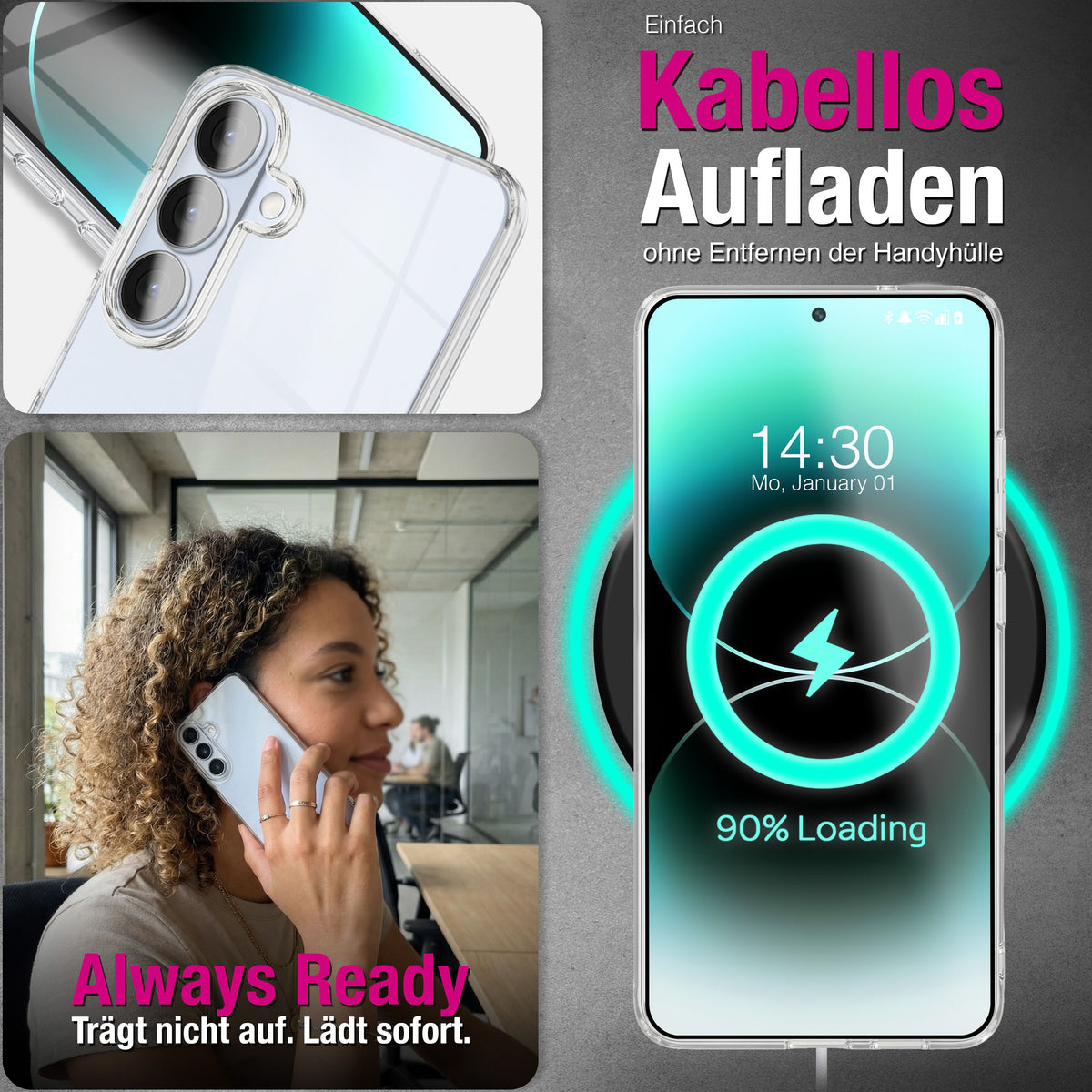 NALIA 360° Hülle für Samsung Galaxy S26 Plus – Vorne & Hinten Schutz – 360GUARD (Full-Body Case) – Marke aus Berlin