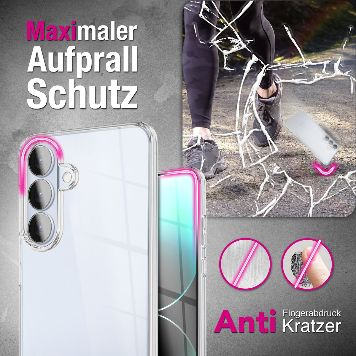 NALIA 360° Hülle für Samsung Galaxy S26 Plus – Vorne & Hinten Schutz – 360GUARD (Full-Body Case) – Marke aus Berlin