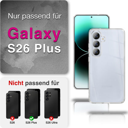 NALIA 360° Hülle für Samsung Galaxy S26 Plus – Vorne & Hinten Schutz – 360GUARD (Full-Body Case) – Marke aus Berlin