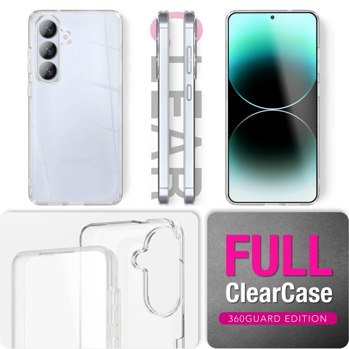 NALIA 360° Hülle für Samsung Galaxy S26 Plus – Vorne & Hinten Schutz – 360GUARD (Full-Body Case) – Marke aus Berlin