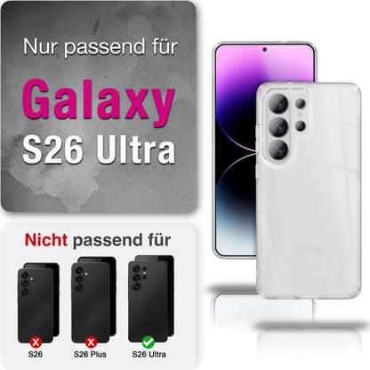 NALIA 360° Hülle für Samsung Galaxy S26 Ultra – Vorne & Hinten Schutz – 360GUARD (Full-Body Case) – Marke aus Berlin