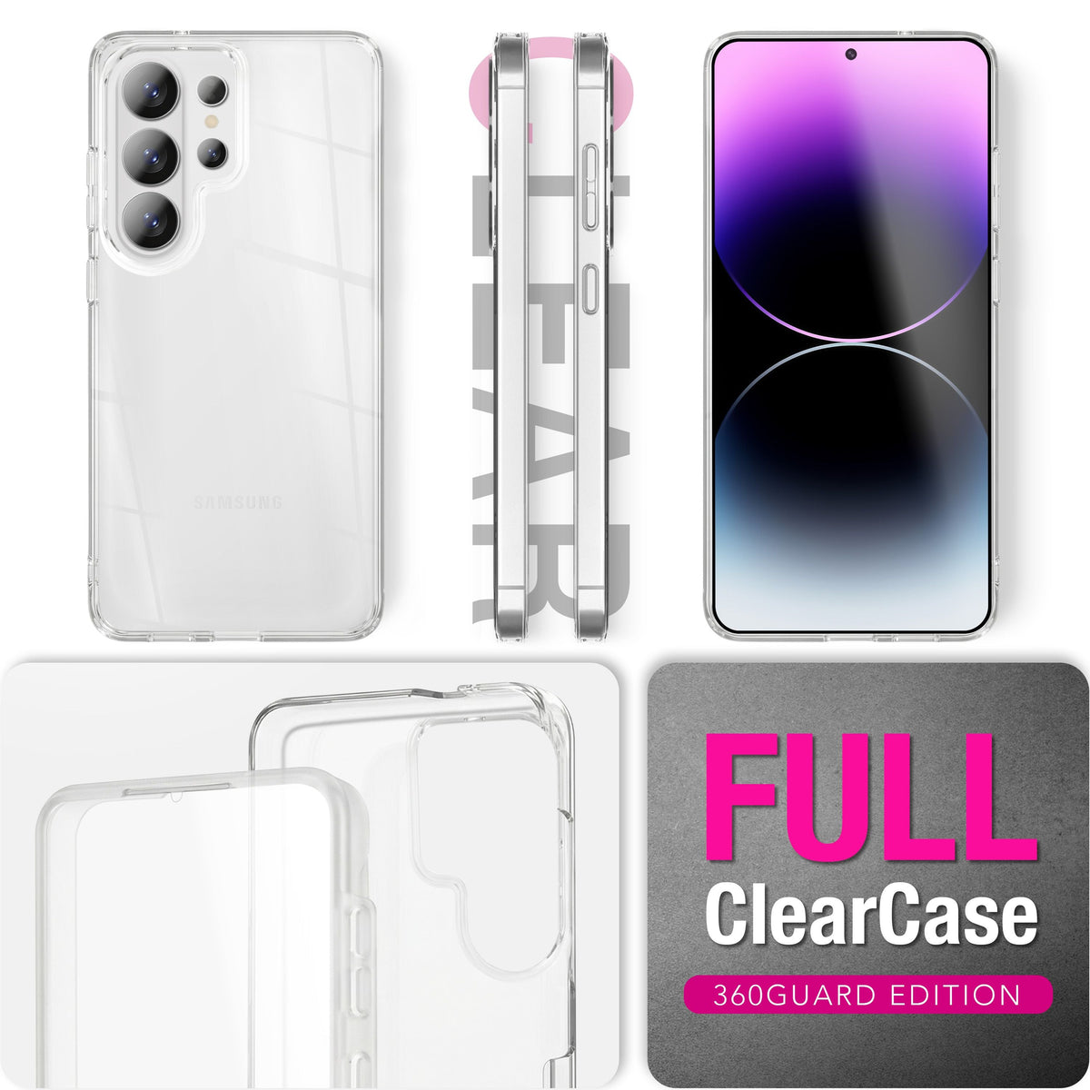 NALIA 360° Hülle für Samsung Galaxy S26 Ultra – Vorne & Hinten Schutz – 360GUARD (Full-Body Case) – Marke aus Berlin