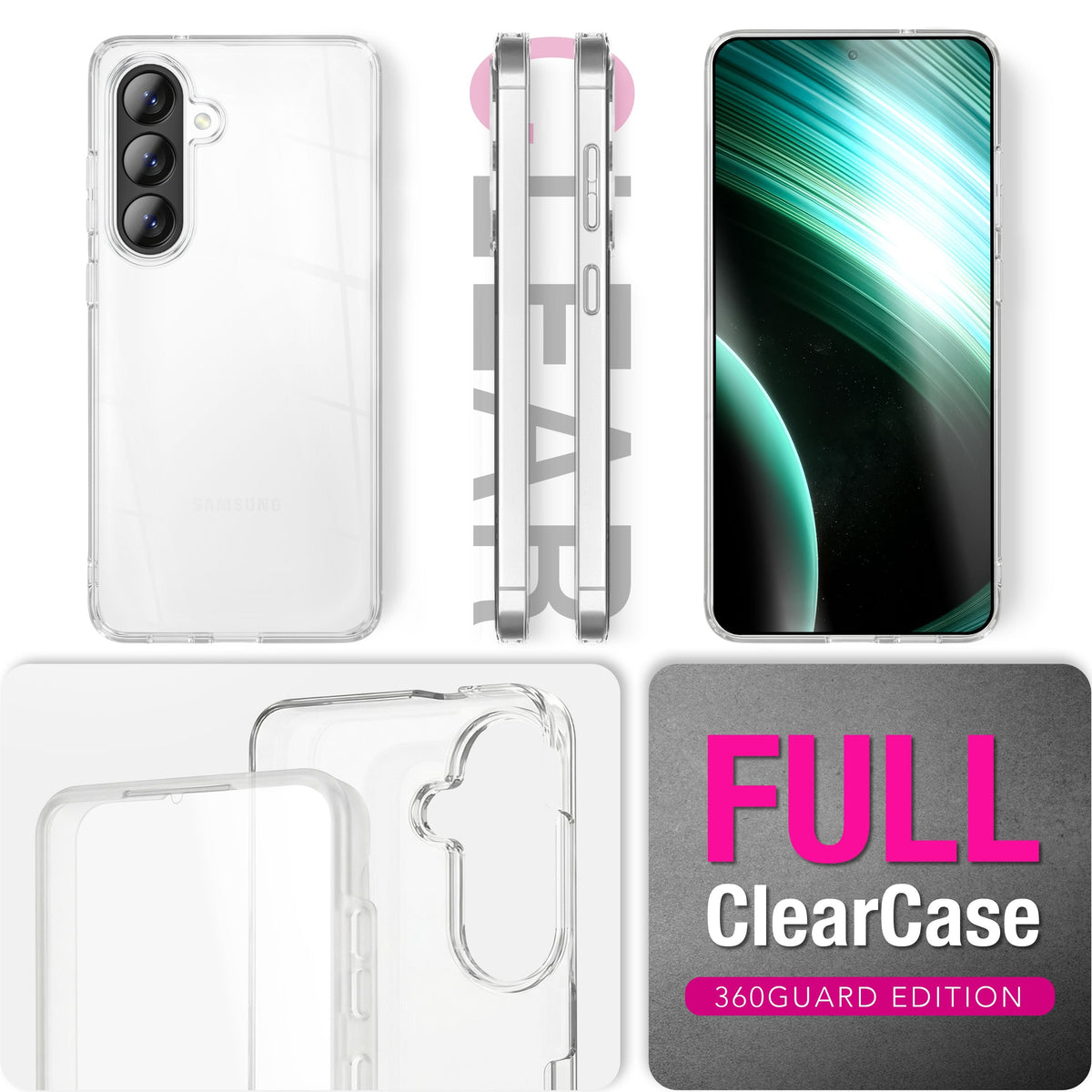 NALIA 360° Hülle für Samsung Galaxy A37 – Vorne & Hinten Schutz – 360GUARD (Full-Body Case) – Marke aus Berlin