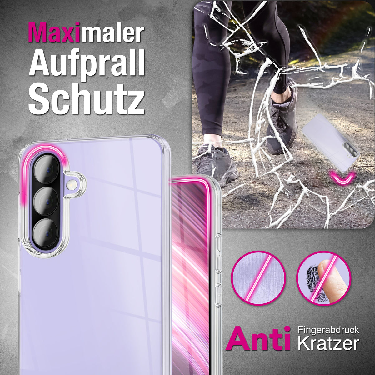 NALIA 360° Hülle für Samsung Galaxy A57 – Vorne & Hinten Schutz – 360GUARD (Full-Body Case) – Marke aus Berlin