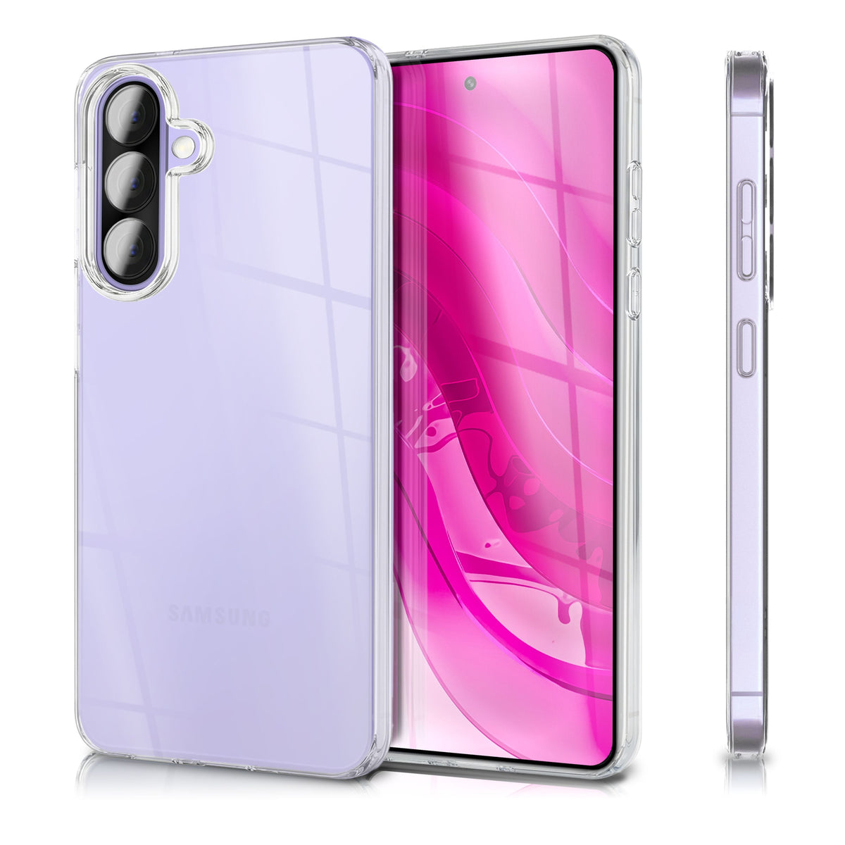 NALIA Transparente Silikonhülle für Samsung Galaxy A57 – Anti-Gelb & Rutschfest – GLAZE (Handyhülle Kristallklar, Schlank & Stoßfest) – Marke aus Berlin