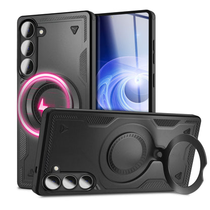 NALIA Magnetische Panzerhülle für Samsung Galaxy A57 – Ring-Halterung 360° & MagSafe kompatibel – STORMGUARD (Outdoor Case) – Marke aus Berlin