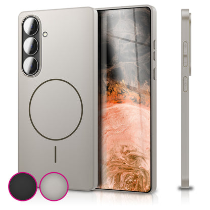 NALIA Ultradünnes Magnet-Hardcase für Samsung Galaxy S26 – MagSafe kompatibel, Matt & Anti-Fingerabdruck – CLOUD (Vergilbungsfreie Handyhülle) – Marke aus Berlin